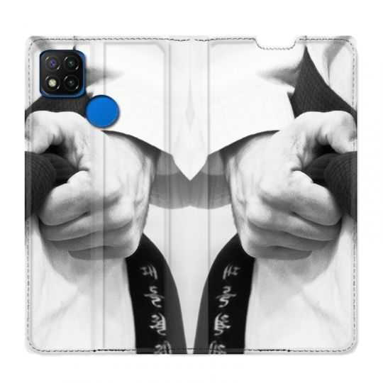 Housse Cuir Portefeuille PourXiaomi Redmi 9C Judo Kimono