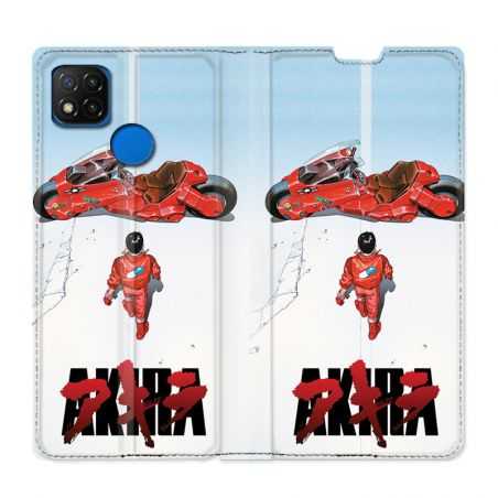 Housse Cuir Portefeuille PourXiaomi Redmi 9C Manga Akira Affiche