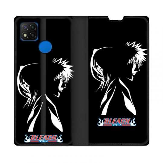 Housse Cuir Portefeuille PourXiaomi Redmi 9C Manga Bleach Duo