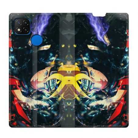 Housse Cuir Portefeuille PourXiaomi Redmi 9C Manga Boruto Eclair
