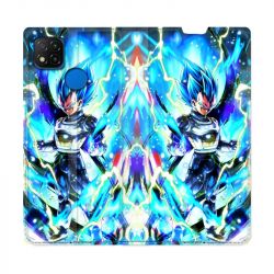 Housse Cuir Portefeuille PourXiaomi Redmi 9C Manga Dragon Ball Vegeta Bleu