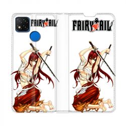 Housse Cuir Portefeuille PourXiaomi Redmi 9C Manga Fairy Tail Erza