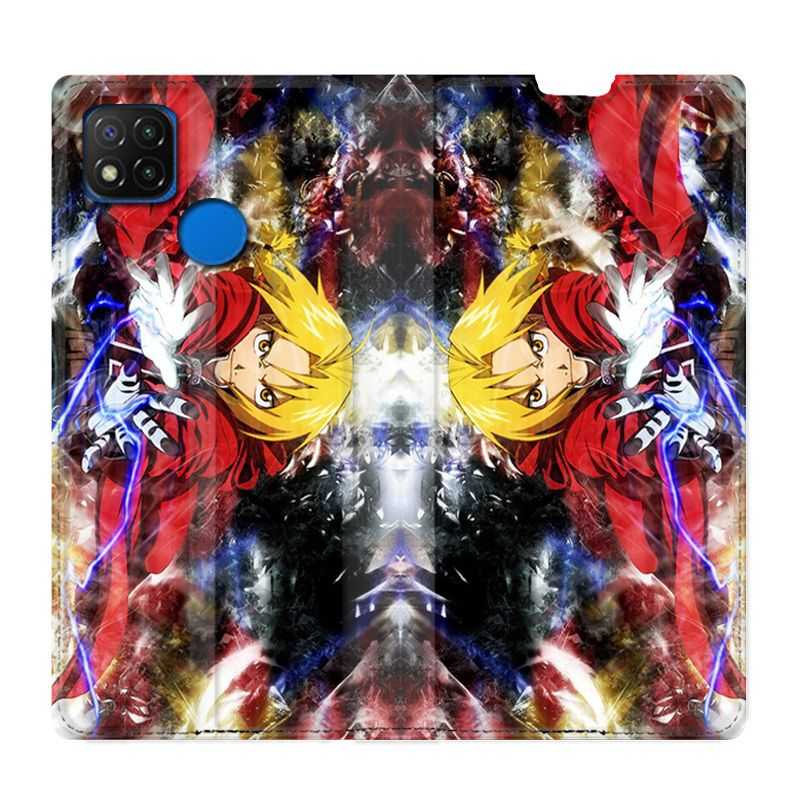 Housse Cuir Portefeuille PourXiaomi Redmi 9C Manga Fullmetal Alchemist Color