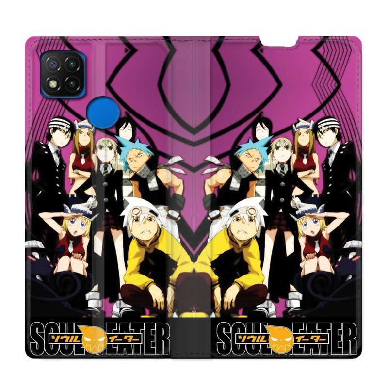 Housse Cuir Portefeuille PourXiaomi Redmi 9C Manga Soul Eater Violet