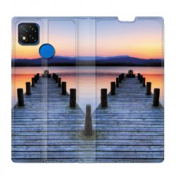 Housse Cuir Portefeuille PourXiaomi Redmi 9C Ponton