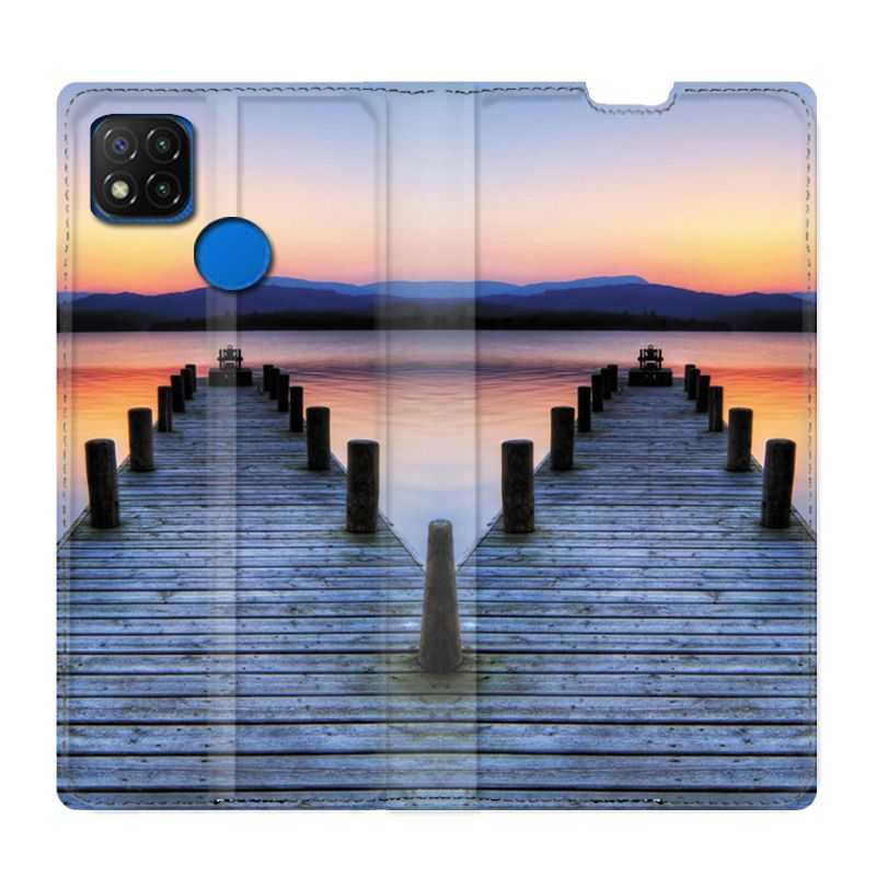 Housse Cuir Portefeuille PourXiaomi Redmi 9C Ponton