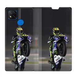 Housse Cuir Portefeuille PourXiaomi Redmi 9C Moto Wheeling