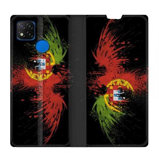 Housse Cuir Portefeuille PourXiaomi Redmi 9C Portugal Aigle