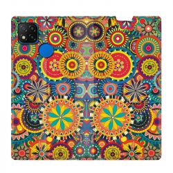 Housse Cuir Portefeuille PourXiaomi Redmi 9C Psychedelic Roue