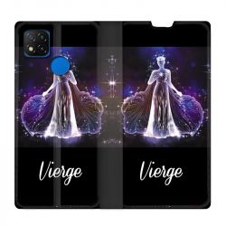 Housse Cuir Portefeuille PourXiaomi Redmi 9C Signe Zodiaque 2 Vierge