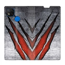 Housse Cuir Portefeuille PourXiaomi Redmi 9C Texture Beton