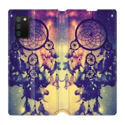 Housse cuir portefeuille Pour Samsung Galaxy A02S Attrape Reve Colore