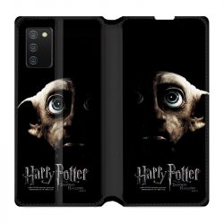 Housse cuir portefeuille Pour Samsung Galaxy A02S WB License Harry Potter Hollows Dobby