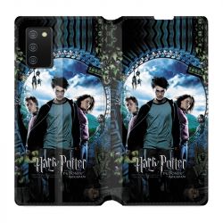 Housse cuir portefeuille Pour Samsung Galaxy A02S WB License Harry Potter Azkaban