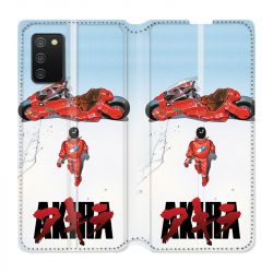 Housse cuir portefeuille Pour Samsung Galaxy A02S Manga Akira Affiche