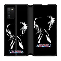 Housse cuir portefeuille Pour Samsung Galaxy A02S Manga Bleach Duo