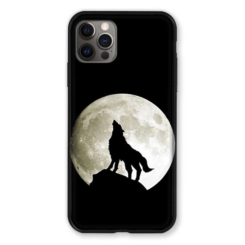 Coque Pour Iphone 13 (6.1) Loup Noir