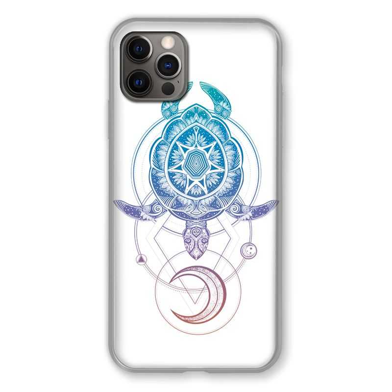 Coque Pour Iphone 13 (6.1) Animaux Maori Tortue Color