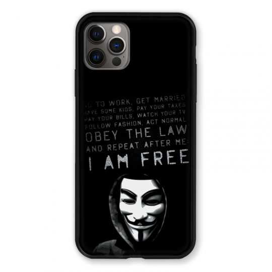 Coque Pour Iphone 13 (6.1) Anonymous I am free