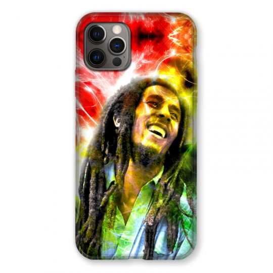 Coque Pour Iphone 13 (6.1) Bob Marley Color