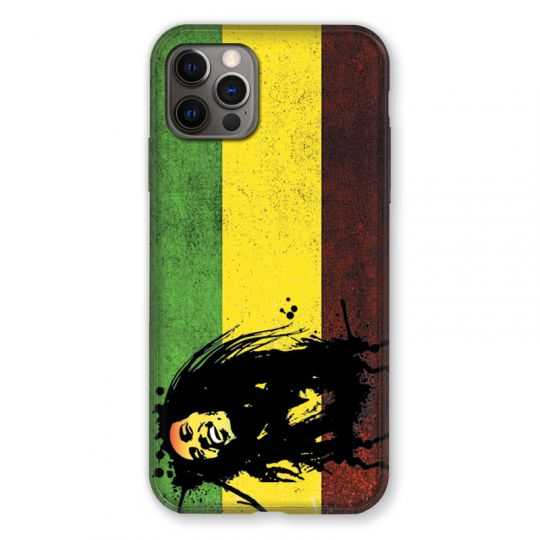 Coque Pour Iphone 13 (6.1) Bob Marley Drapeau