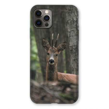 Coque Pour Iphone 13 (6.1) Chasse Chevreuil Bois
