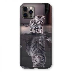 Coque Pour Iphone 13 (6.1) Chat Reflet