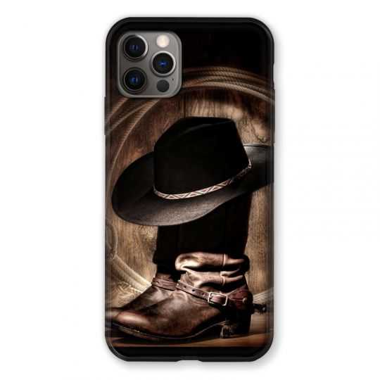 Coque Pour Iphone 13 (6.1) Cow Boy Chapeau