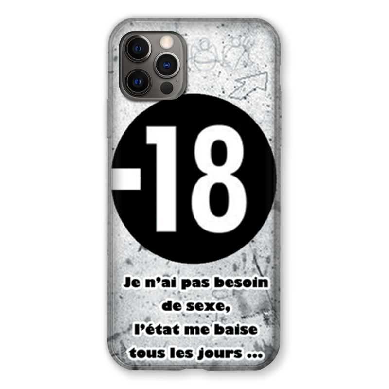 Coque Pour Iphone 13 (6.1) Humour 18 Ans
