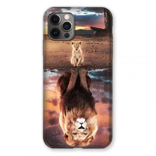 Coque Pour Iphone 13 (6.1) Lion Reflet