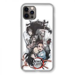 Coque Pour Iphone 13 (6.1) Manga Demon Slayer Blanc