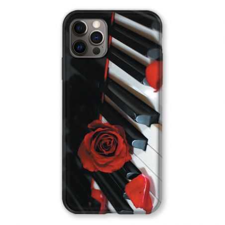 Coque Pour Iphone 13 (6.1) Musique Rose Piano