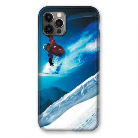 Coque Pour Iphone 13 (6.1) Snowboard Saut