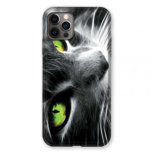 Coque Pour Iphone 13 MINI (5.4) Chat Vert