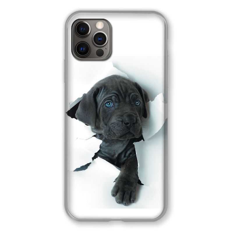 Coque Pour Iphone 13 MINI (5.4) Chien Noir