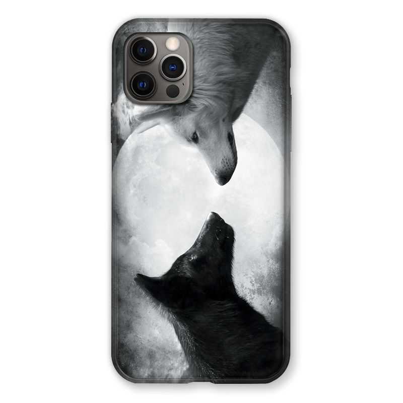 Coque Pour Iphone 13 MINI (5.4) Loup Duo