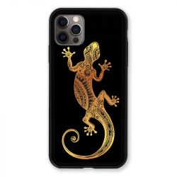 Coque Pour Iphone 13 MINI (5.4) Animaux Maori Lezard Noir