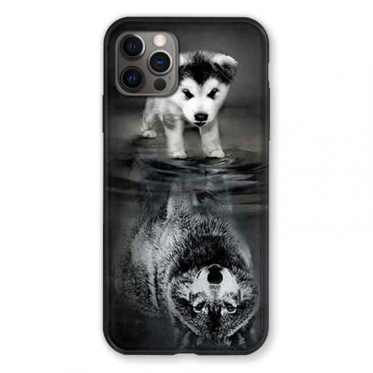 Coque Pour Iphone 13 MINI (5.4) Chien Reflet