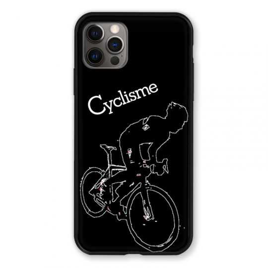 Coque Pour Iphone 13 MINI (5.4) Cyclisme Ombre Blanche