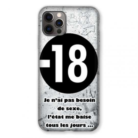 Coque Pour Iphone 13 MINI (5.4) Humour 18 Ans