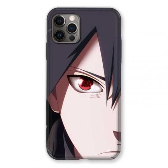 Coque Pour Iphone 13 MINI (5.4) Manga Naruto Sasuke visage