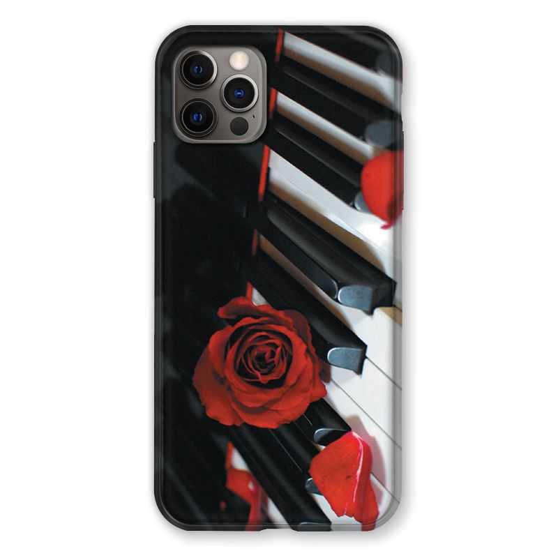 Coque Pour Iphone 13 PRO Musique Rose Piano