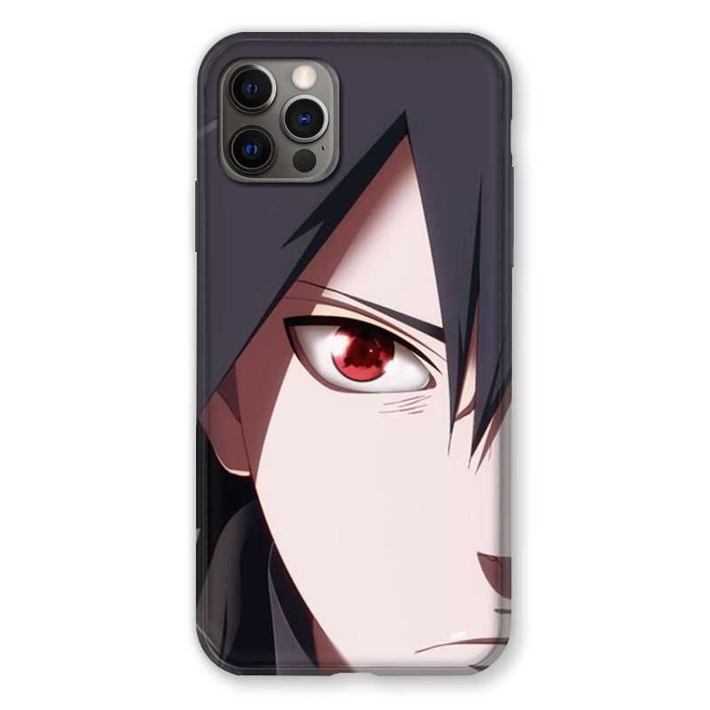 Coque Pour Iphone 13 PRO Manga Naruto Sasuke visage