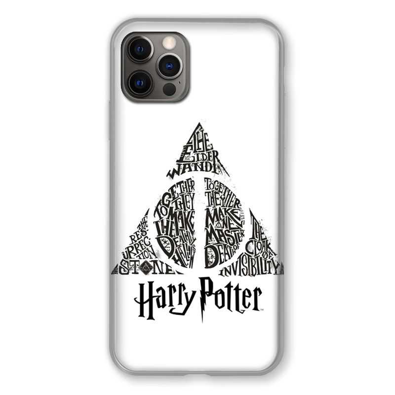 Coque Pour Iphone 13 PRO WB License Harry Potter Triangle Blanc