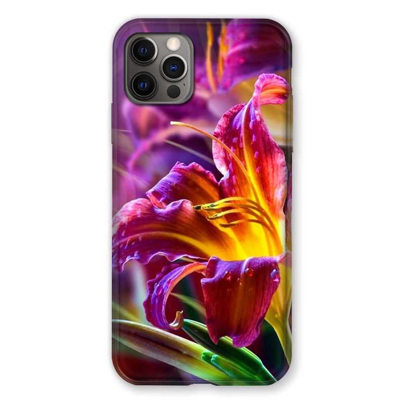 Coque Pour Iphone 13 PRO Fleur Lys Color