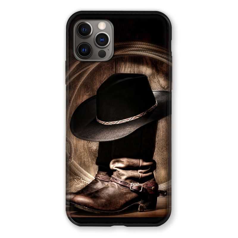 Coque Pour Iphone 13 PRO Cow Boy Chapeau