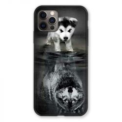 Coque Pour Iphone 13 PRO Chien Reflet