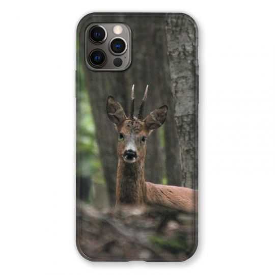 Coque Pour Iphone 13 PRO Chasse Chevreuil Bois