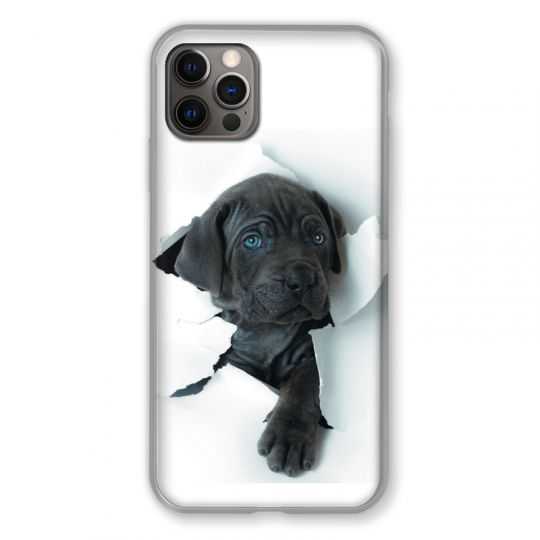 Coque Pour Iphone 13 PRO Chien Noir
