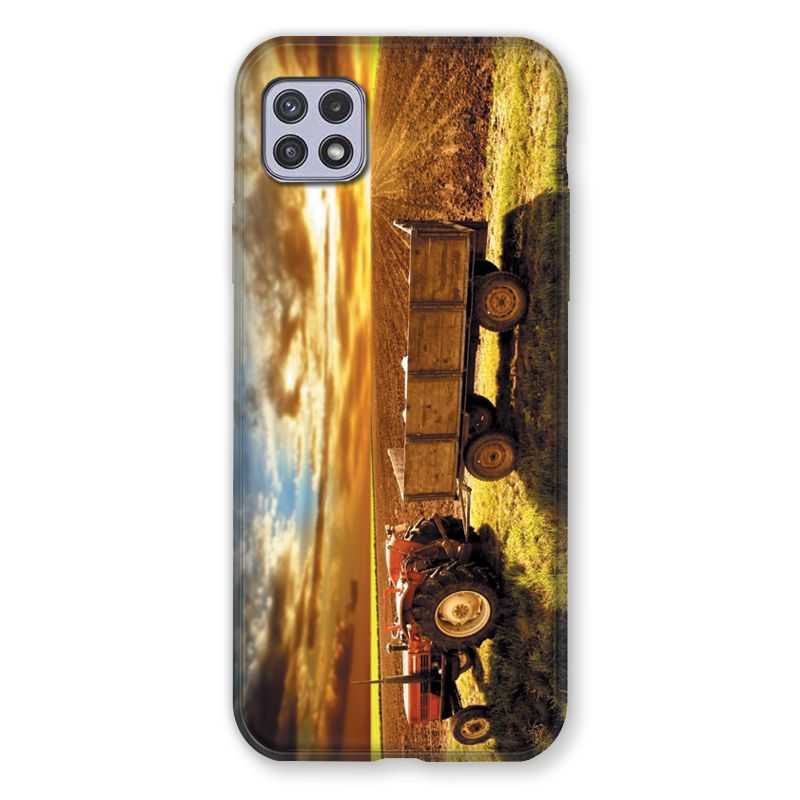 Coque Pour Samsung Galaxy A22 5G Agriculture Tracteur Color